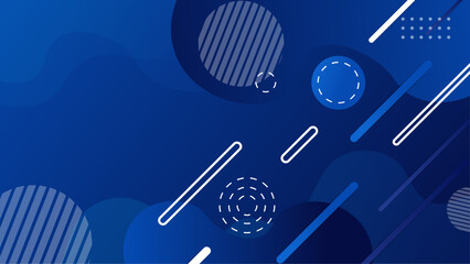 Circle blue abstract backgrond with line and blank space