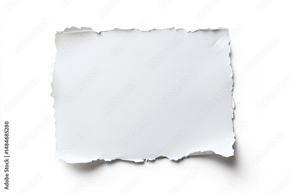 Poster a blank. textured sheet of handmade paper resting on a rustic wooden surface. creating a serene atmo