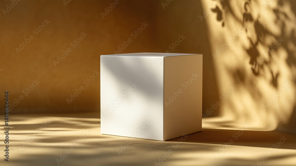 Poster simple light rectangular object in interior setting