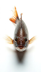 Fototapeta premium goldfish isolated on white background