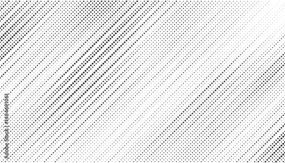 Fototapete Halftone background vector, abstract backdrop design with two tone pattern and copy space for edit your content