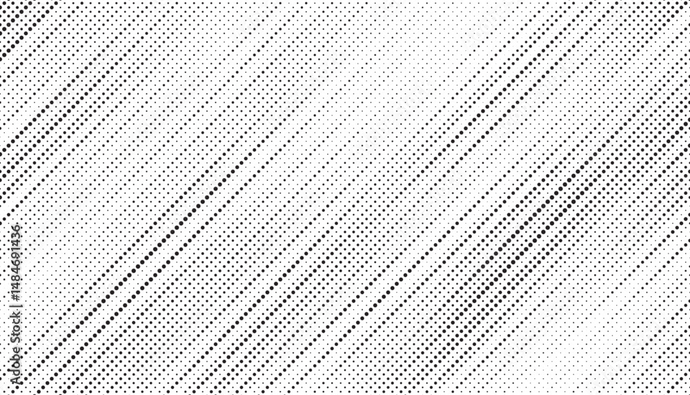 Aufkleber Halftone background vector, abstract backdrop design with two tone pattern and copy space for edit your content	