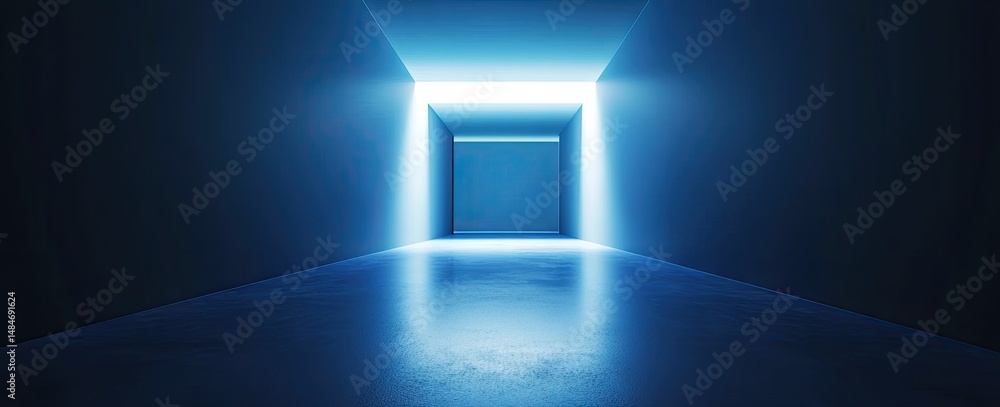 Poster a mesmerizing abstract background featuring shimmering blue and orange bokeh lights. creating a drea