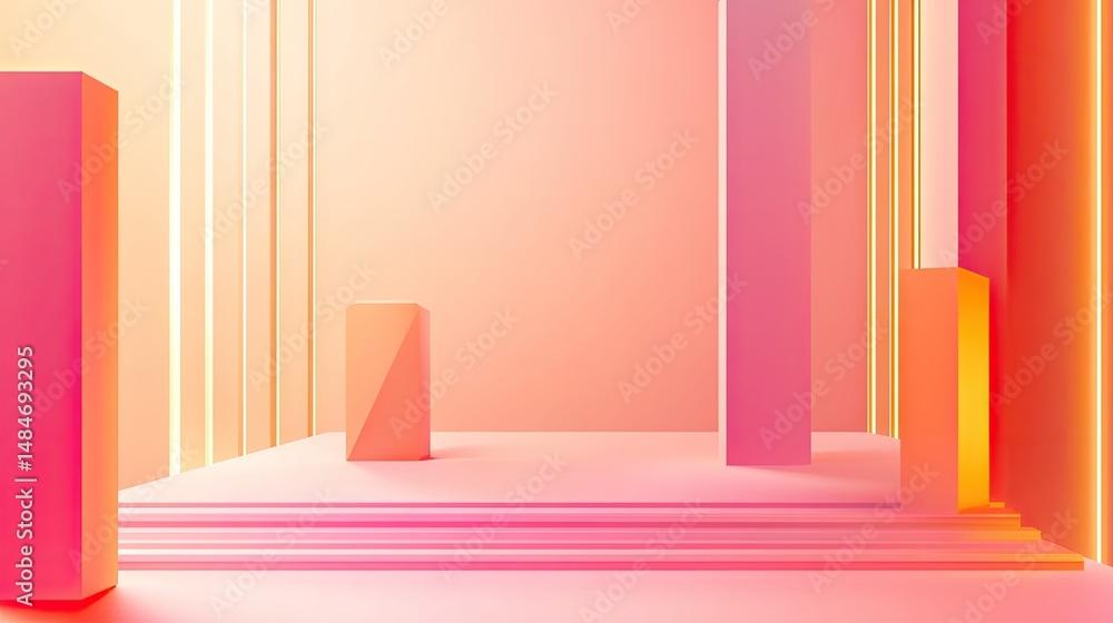 Poster A vibrant and dynamic abstract background featuring radiant light beams and sparkling particles. creating a sense of movement and energy in a digital landscape
