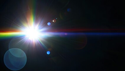 A vibrant display of sunlight creating a colorful rainbow arc against a dark sky. showcasing the beauty of natural light and atmospheric phenomena