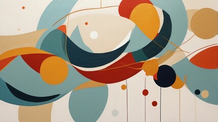 Peinture abstraite, fond graphique coloré abstrait, décoration murale