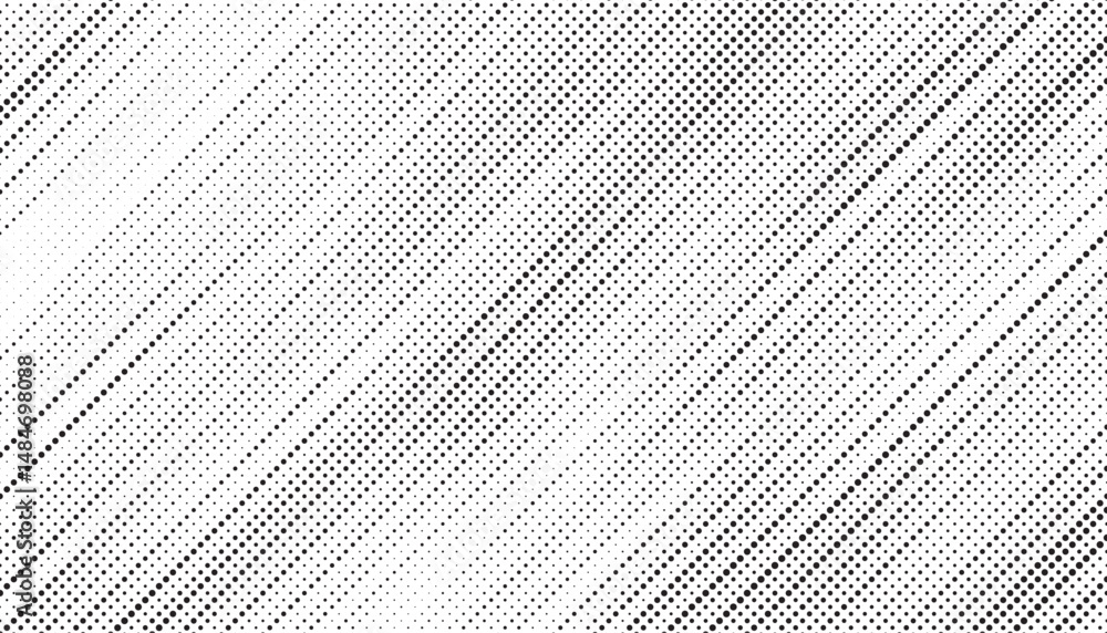 Aufkleber Halftone background vector, abstract backdrop design with two tone pattern and copy space for edit your content	