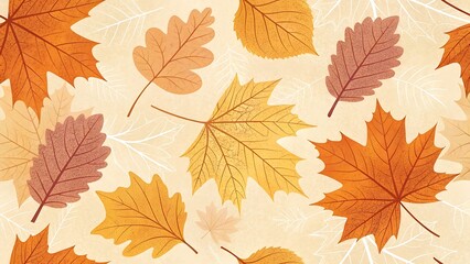 Seamless Botanical Leaf Pattern Collection – Nature-Inspired Wallpaper & Textile Designs