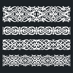 Borneo kalimantan dayak ornament set	