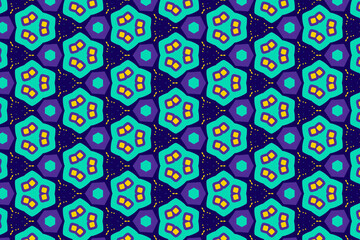 Oriental pattern for textiles, wallpaper, for use in graphics .