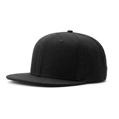 Fototapeta premium black cap isolated on white