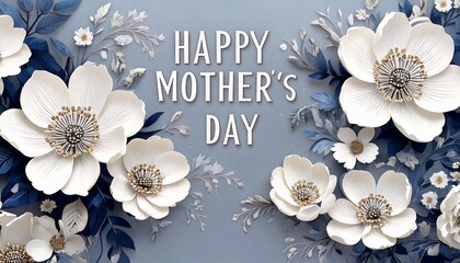 banner with the inscription Happy Mother's Day.