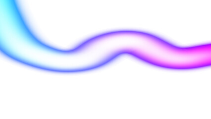 Transparent neon glowing wave lines futuristic