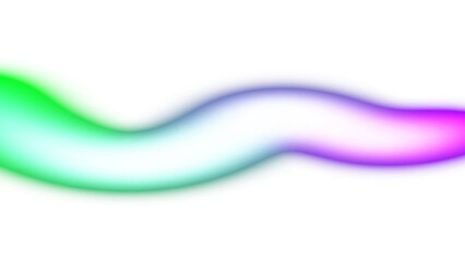 Transparent neon glowing wave lines futuristic