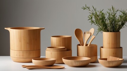 cup, bowl, kitchen, coffee, empty, food, wooden, ceramic, pot, wood, table, drink, plate, container, dish, dishes, object, basket, mortar, dishware, tea, ceramics, pottery, clean, set