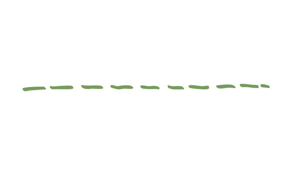 green dashed border element