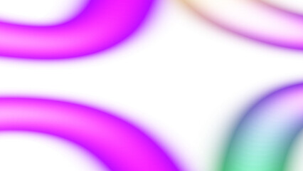 Transparent neon glowing wave lines futuristic