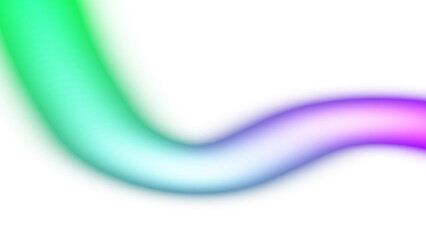 Transparent neon glowing wave lines futuristic