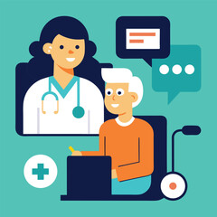Online Doctor Consultation with Disabled Patient