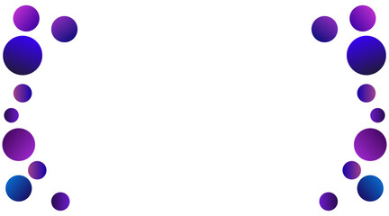 Purple gradient bubble element