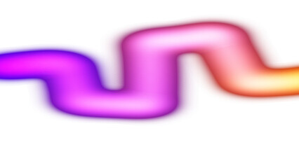 Transparent neon glowing wave lines futuristic