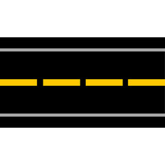 vector illustration of road icon isolated on white background. highway icon 