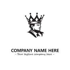 Naklejka premium King logo company design vector illustration