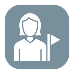 Tour Guide Female Icon