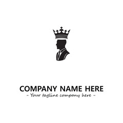 Obraz premium King logo company design vector illustration