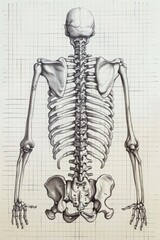 detailed anatomical drawing of human