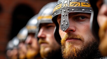 The title of the image is "The Viking Helmet".
