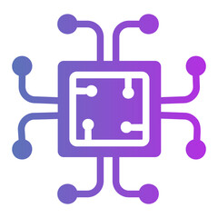 artifical intelligence Gradient icon