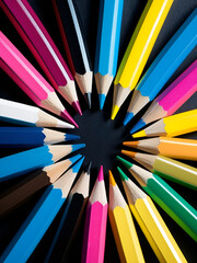Naklejka premium CMYK pensils