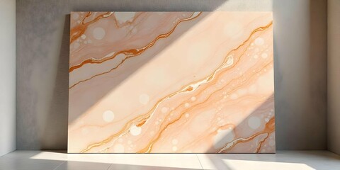 Gray Pink Beige Marble Texture High Contrast Swirling Stone Background.