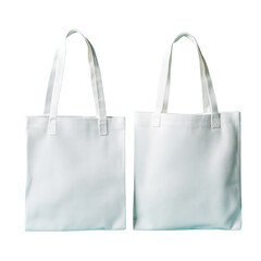 Two blank white tote bags, side by side, ready for customization or branding (1)