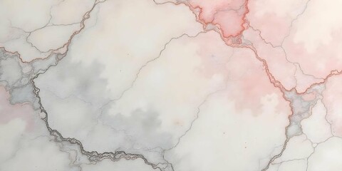Gray Pink Beige Marble Texture High Contrast Swirling Stone Background.