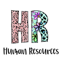 Cute HR Design with Leopard and Floral Patterns