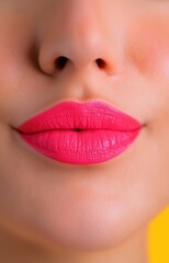 Fototapeta premium close up lips of young woman