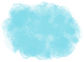 Blue watercolor spot. Abstract aqua, turquoise smudges, stain for design, illustration, wallpaper, card