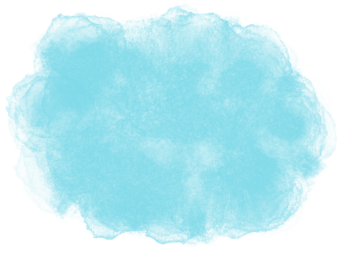 Blue watercolor spot. Abstract aqua, turquoise smudges, stain for design, illustration, wallpaper, card