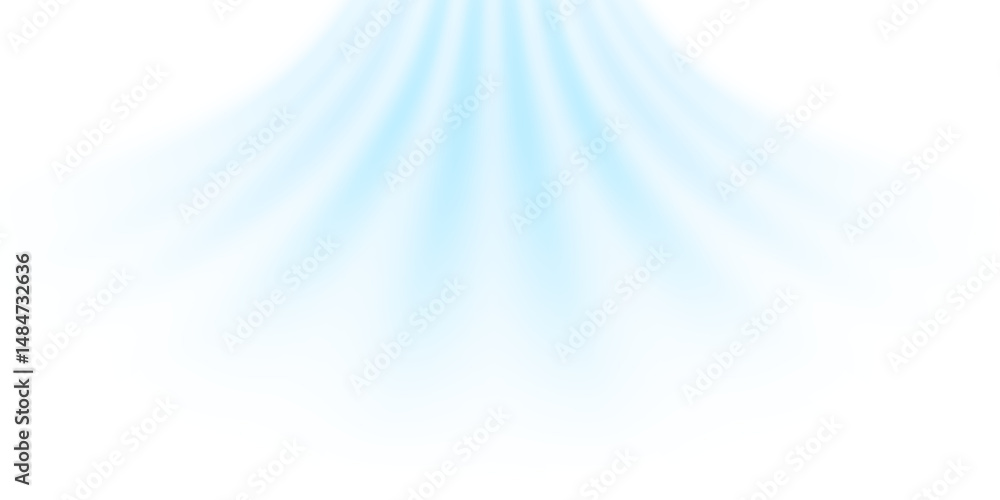 Leinwandbilder air flow set of vector elements on a white background. abstract light effect blowing from an air con