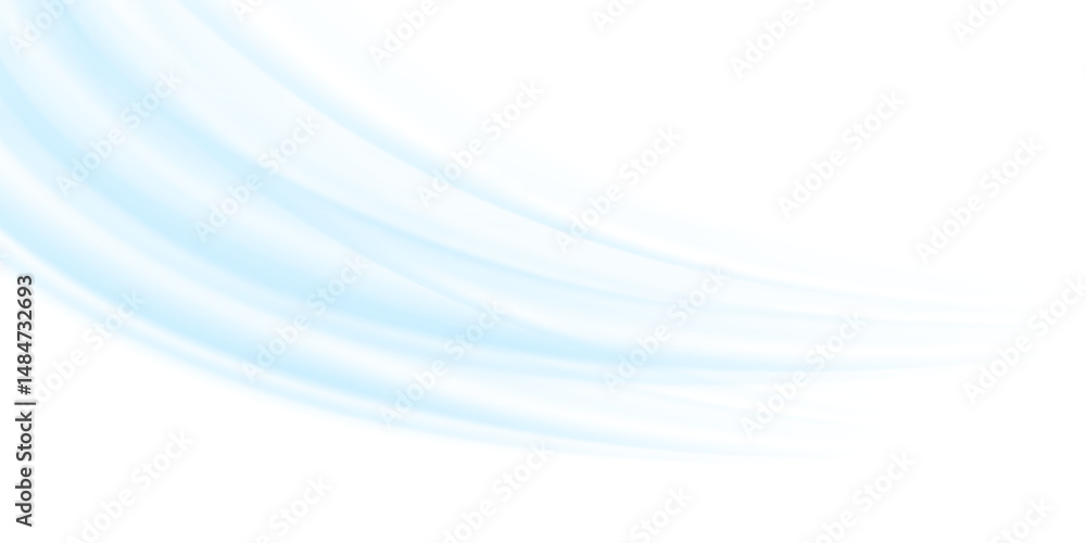 Leinwandbilder air flow set of vector elements on a white background. abstract light effect blowing from an air con