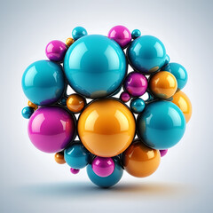 Abstract metaball background