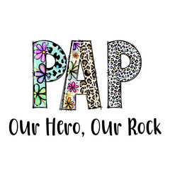 PAP Our Hero Our Rock - Colorful Floral & Leopard Print Design