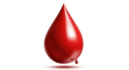 Obraz premium A Single Drop of Blood: Symbol of Life, Donation, and Health