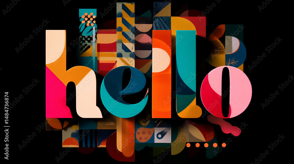 Poster colorful 