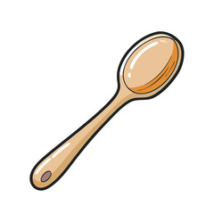 wooden spoon icon, wooden spoon vector illustration-simple illustration of wooden spoon, perfect for wooden spoon logos and icons
