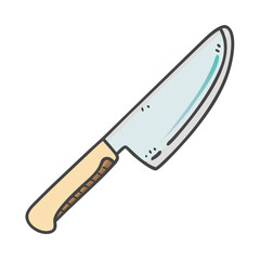 chef s knife icon, chef s knife vector illustration-simple illustration of chef s knife, perfect for chef s knife logos and icons