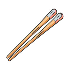chopsticks icon, chopsticks vector illustration-simple illustration of chopsticks, perfect for chopsticks logos and icons