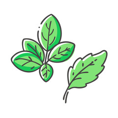 fresh herbs icon, fresh herbs vector illustration-simple illustration of fresh herbs, perfect for fresh herbs logos and icons